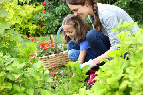 Donation of reusable pots and soil to community charity garden